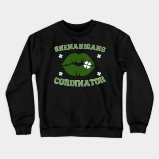 Shenanigans Coordinator retro St. Patricks Day lucky Teacher Crewneck Sweatshirt